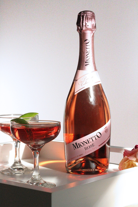 Pretty In Pink cocktail by Mionetto master mixologist Justin Noel - 2017 Breast Cancer Awareness Month recipes